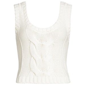 STAUD Cable Knit Tank Sz M